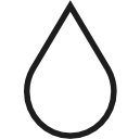 Symbol von einem Wassertropfen, steht für "Grundwasserneutralität".