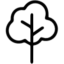 Symbol von einem Baum, steht für das Material "TENCEL Lyocell".