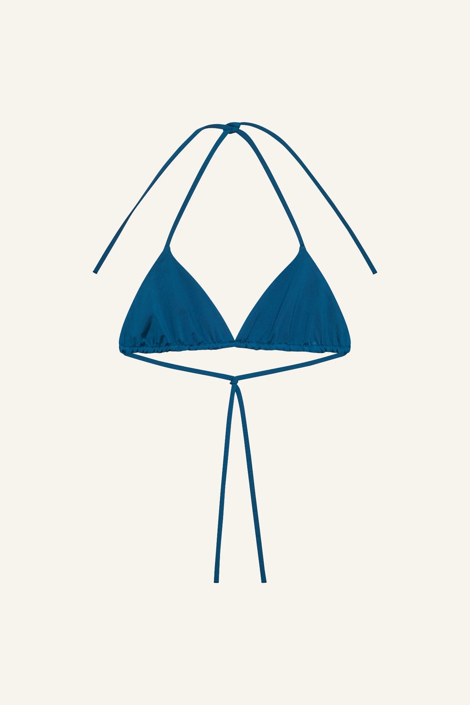 MYMARINI Bikini-Top aus Dreiecks-Cups, Neckholder, Bindeband um die Taille, marineblau.#color_cave-striped