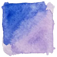 Two-tone color swatch of the COLOR STORIES lapis-lavender palette in blue and lavender