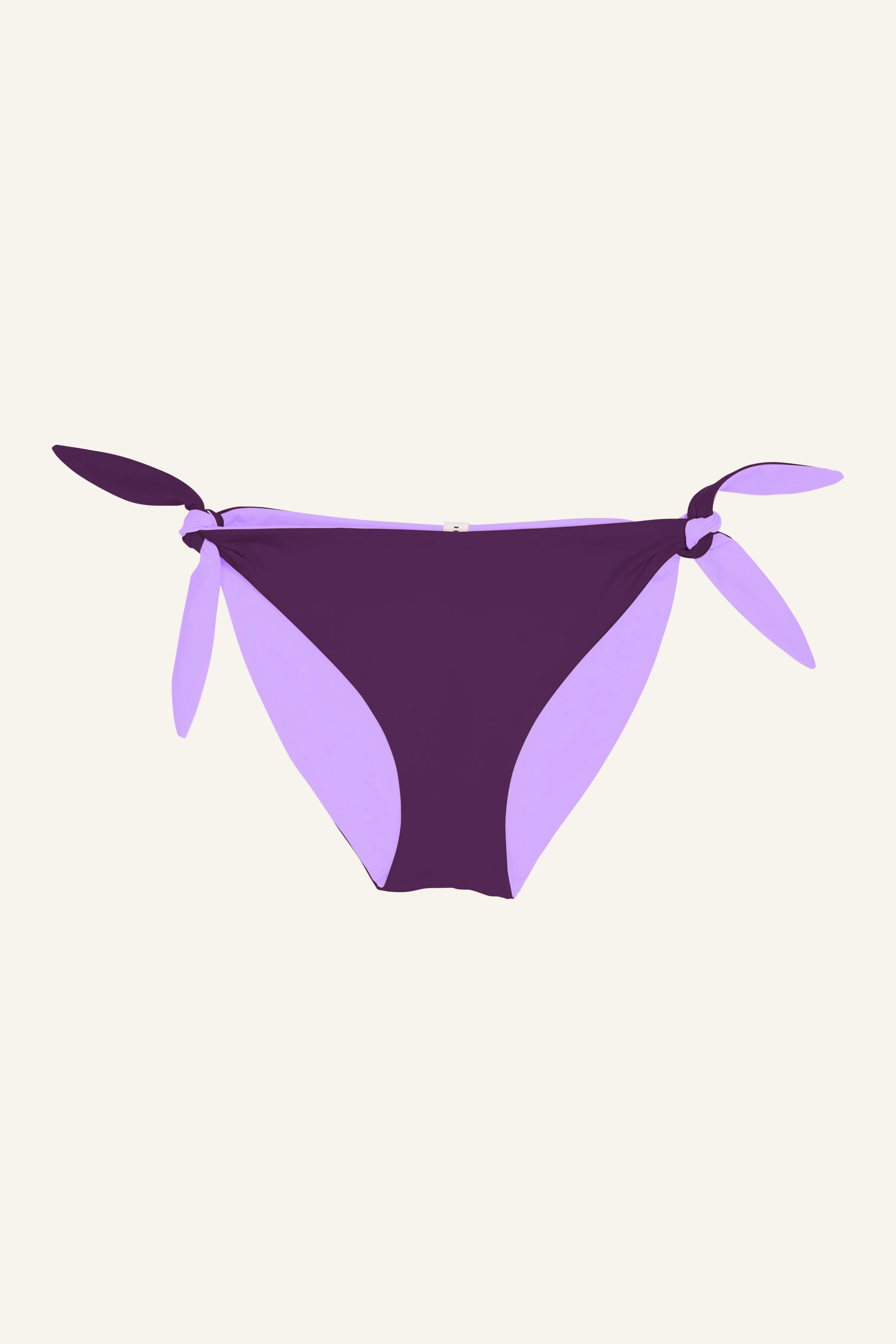 Lila MYMARINI Bikinihose mit seitlichen Schleifen, Mid rise Schnitt.#color_lavender-plum