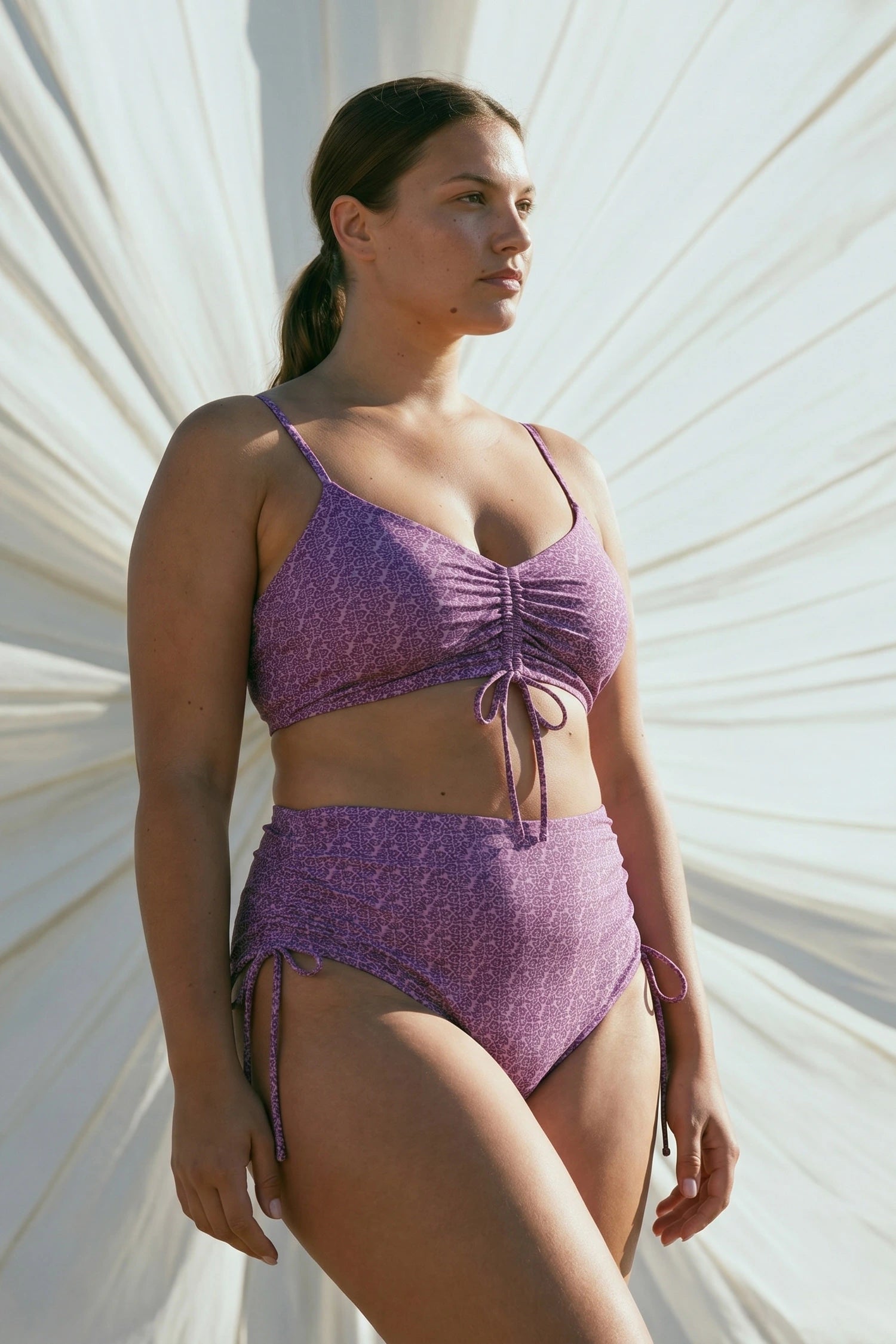 Ruffled Top Fleur — taffy