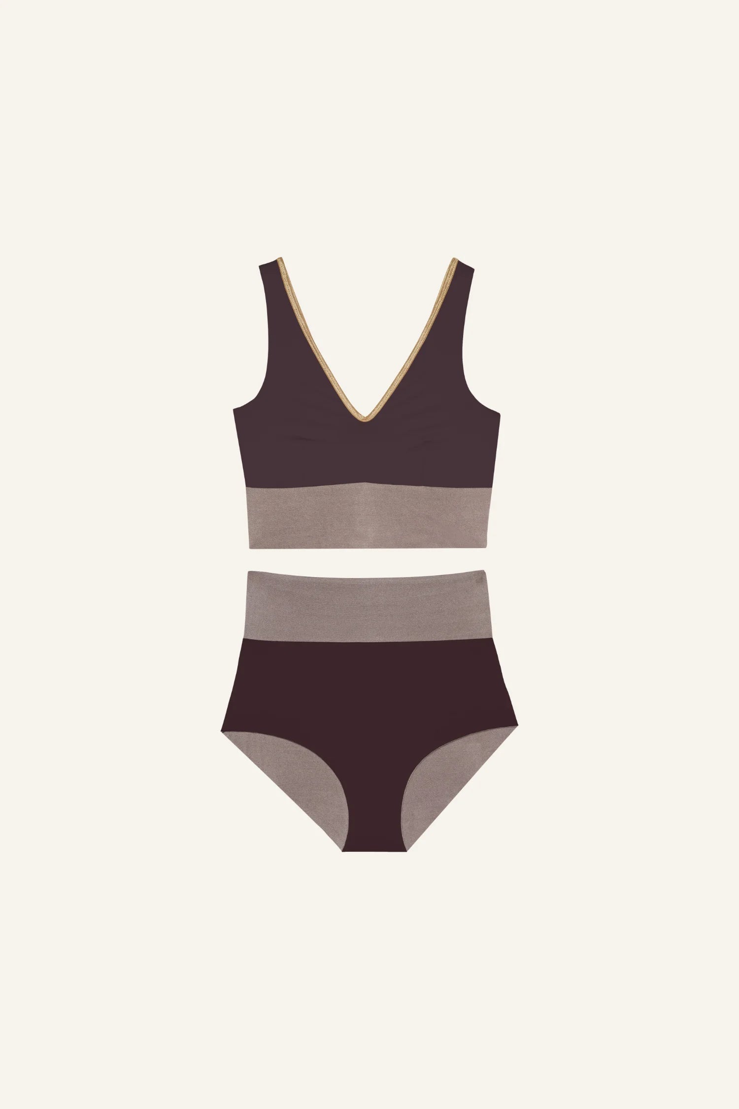 Yoga Set shimmer-brown