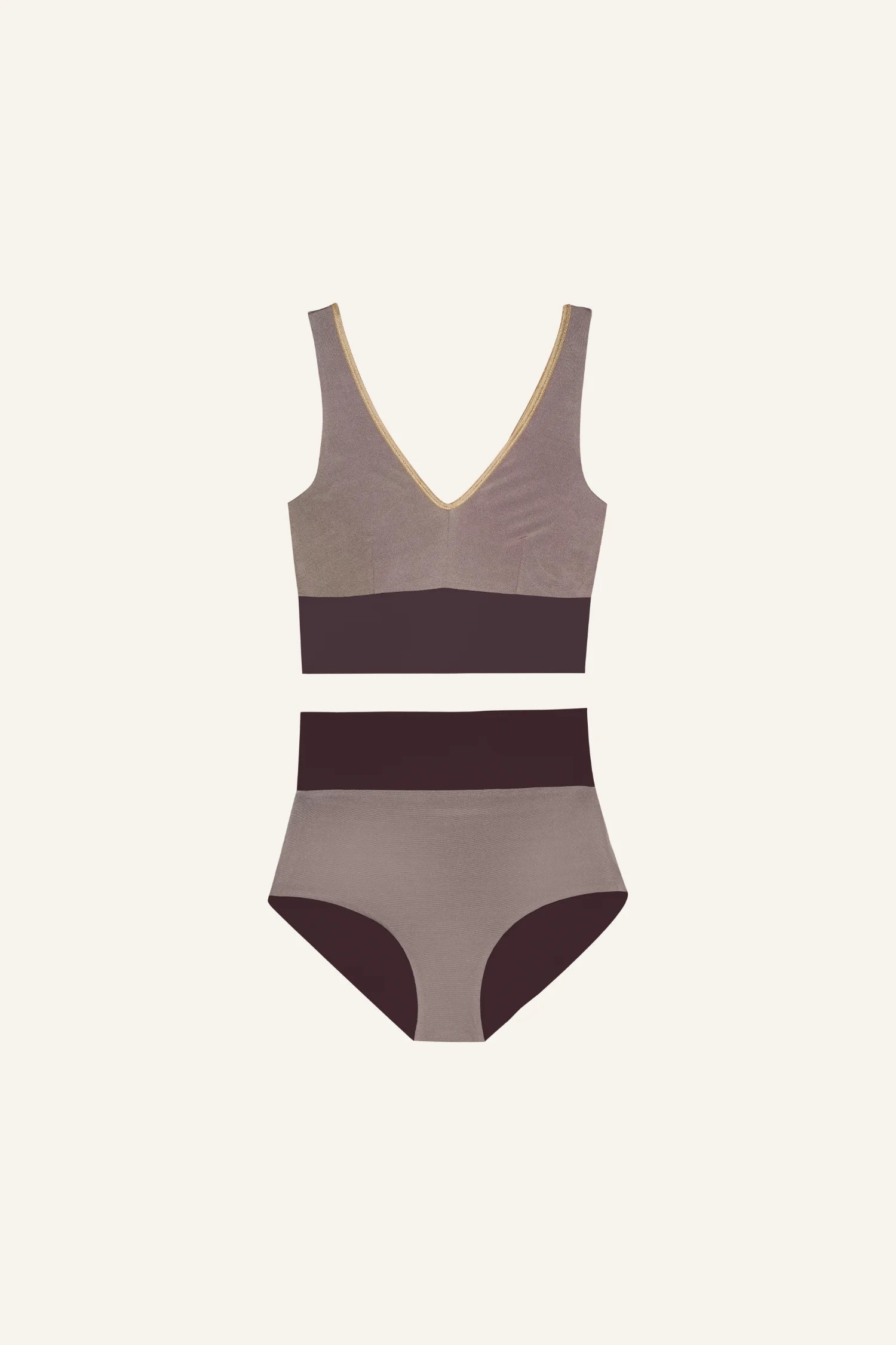 Yoga Set shimmer-brown