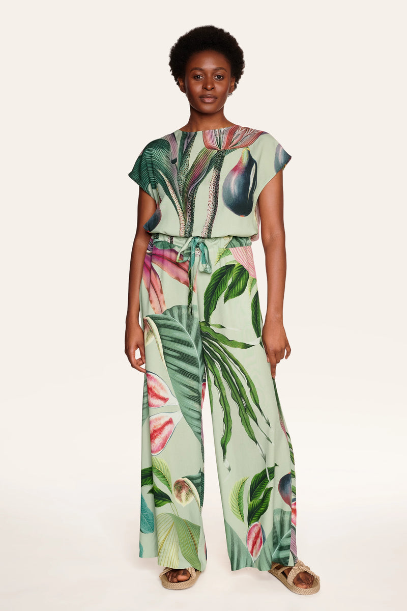 Tropical print jumpsuit sales