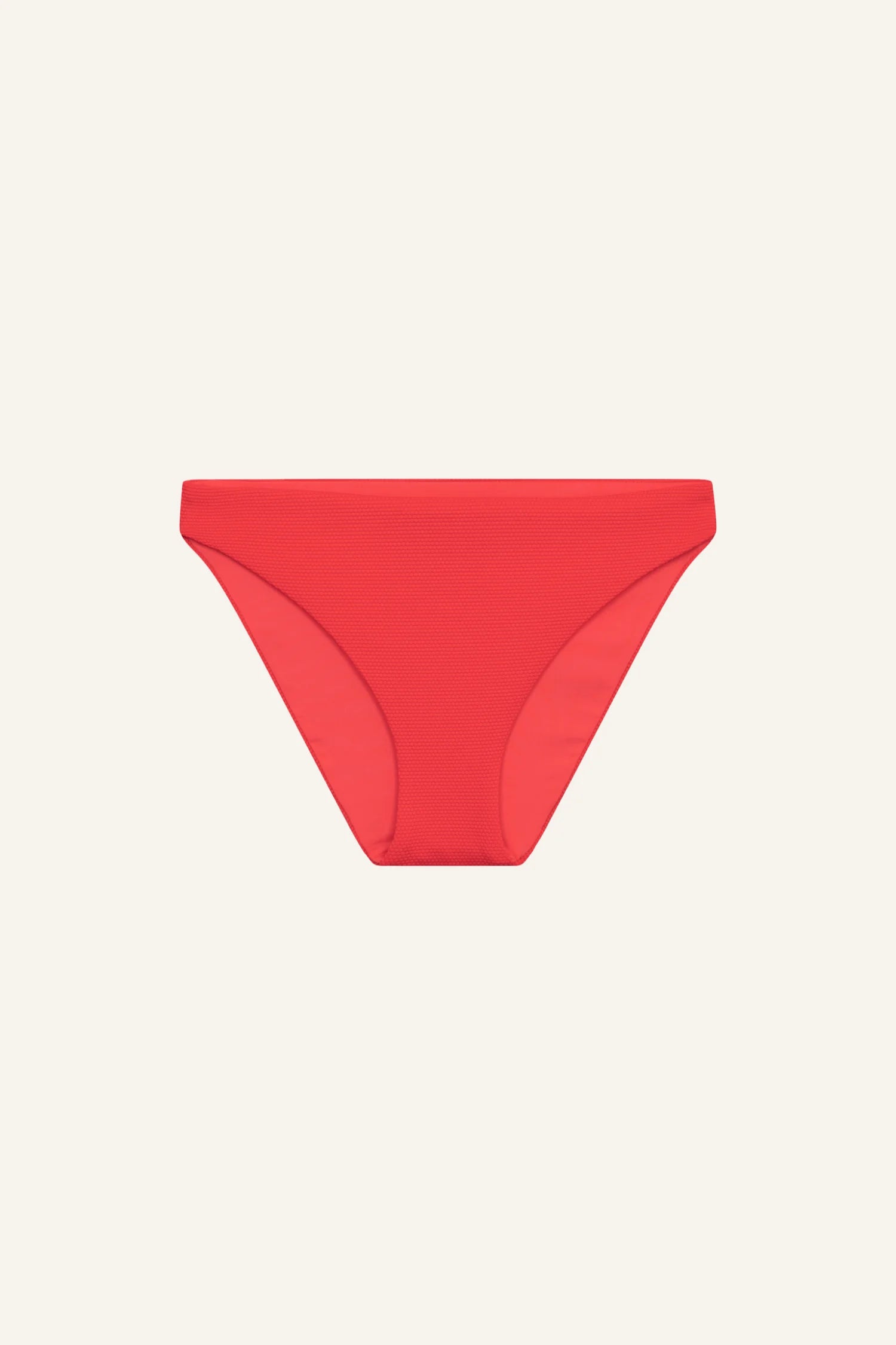 Bikinihose in leuchtendem Rot von MYMARINI mit mittelhohem Beinausschnitt und schlichtem Design.#color_rouge