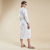 BIG SHIRT DRESS classic white